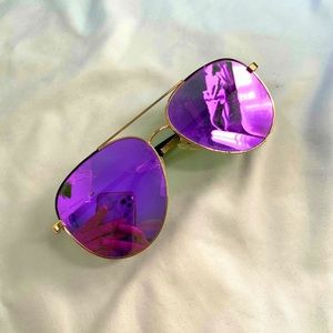 Women’s Purple & Gold Sunglasses 🕶